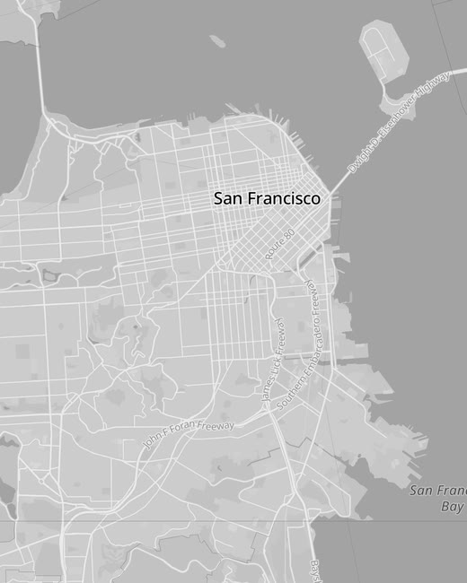 Grey basemap — muted greyscale map theme